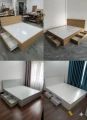 Giường ngủ ngăn kéo gỗ mdf 2