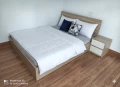 Giường ngủ gỗ mdf công nghiệp ( qu90 ) 1
