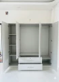 Tủ quần áo gỗ MDF 4 cánh màu gỗ 3
