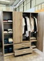 Tủ Quần áo gỗ mdf màu ghi (tqag11vv) 3