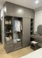 Tủ Quần áo gỗ mdf màu ghi (tqag11vv) 0