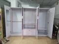 Tủ quần áo nhựa Taiwan 6 cánh full trắng 1