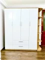 Tủ quần áo gỗ MDF 4 cánh 1 kệ 0