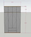 Tủ quần áo gỗ MDF phủ melamine TQA722 2