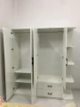 Tủ quần áo gỗ MDF màu trắng ( TQAGFT ) 1