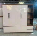 Tủ quần áo nhựa cao cấp màu xám ghi phối 5 cánh 6