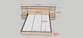 Giường ngủ gỗ MDF có ốp vách đầu giường kèm 2 tab 1