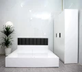 Giường ngủ màu trắng gỗ MDF 1