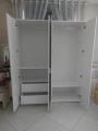 Tủ quần áo gỗ mdf 4 cánh màu trắng ( gmdf19x ) 3