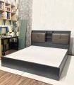 Giường ngủ gỗ MDF có kệ và nệm đầu giường (GNKN01) 4