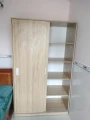 Tủ quần áo cánh lùa gỗ mdf màu hồng cho bé 4