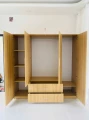 Tủ quần áo gỗ MDF 4 cánh màu gỗ 1