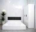 Giường ngủ gỗ MDF kèm nệm đầu giường (GN09) 1