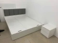 Giường ngủ gỗ MDF kèm nệm đầu giường (GN09) 2