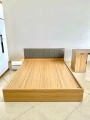 Giường ngủ gỗ MDF có nệm đầu giường 7