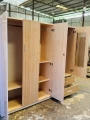 Tủ quần áo nhựa cao cấp màu xám ghi phối 5 cánh 3