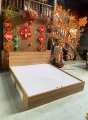 Giường ngủ gỗ MDF có 2 ngăn kéo màu vân gỗ ( gn02 ) 2