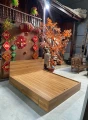 Giường ngủ gỗ MDF có 2 ngăn kéo màu vân gỗ ( gn02 ) 3