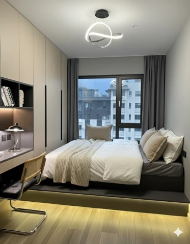 Tủ quần áo liền giường gỗ MDF TLG04