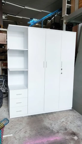 Tủ quần áo 3 cánh 1 kệ gỗ MDF phủ melamin ( CBV11 )