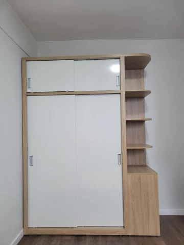 Tủ quần áo cánh lùa gỗ mdf ( ltqa-01)