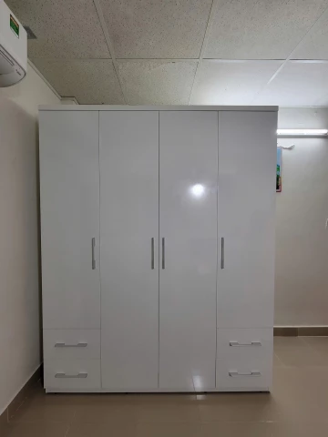 Tủ quần áo 4 cánh gỗ mdf ( 4ctqa)