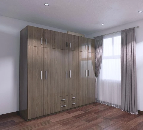 Tủ áo nhựa Vinco 6 cánh