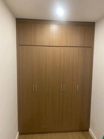 Tủ quần áo âm tường gỗ MDF phủ melamine (AT2M)