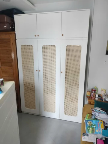 Tủ quần áo cánh mây full trắng