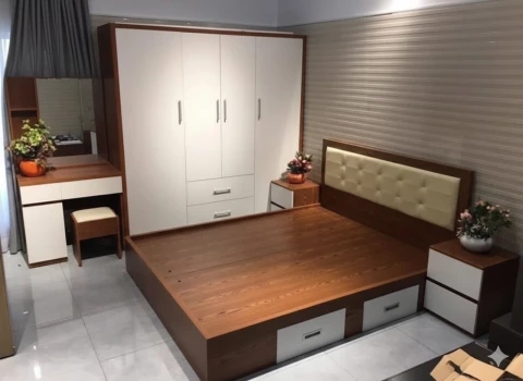 Combo phòng ngủ gỗ mdf gh115