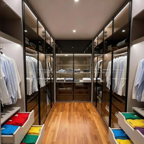 Tủ gỗ cánh kính (CK02)