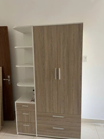 Tủ quần áo gỗ MDF 2 cánh 1 kệ ( tqa2k1 )