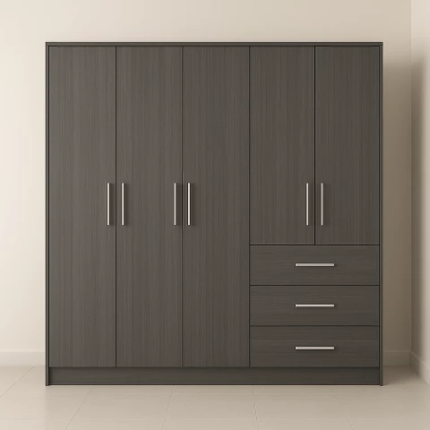 Tủ quần áo 5 cánh gỗ mdf ( 5cmdf-02)