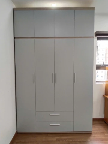 Tủ quần áo gỗ MDF 4 cánh ( TQAG201 )