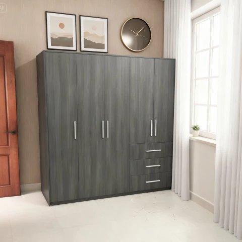 Tủ gỗ cao cấp 5 cánh tg560