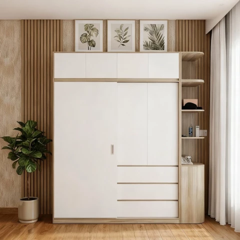 Tủ gỗ cao cấp 3 cánh tg310