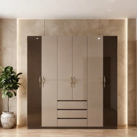 Tủ gỗ cao cấp 6 cánh TG607