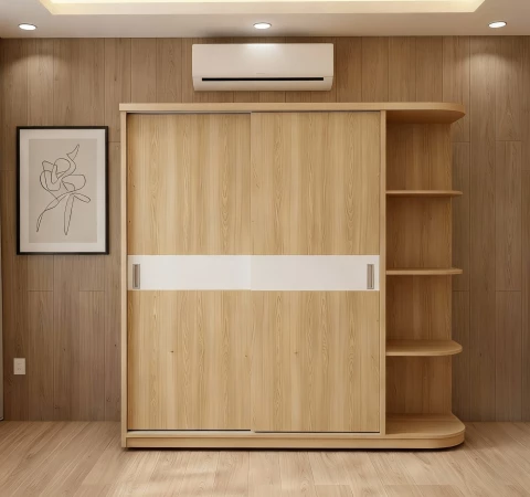 Tủ gỗ 2 cánh lùa tg211