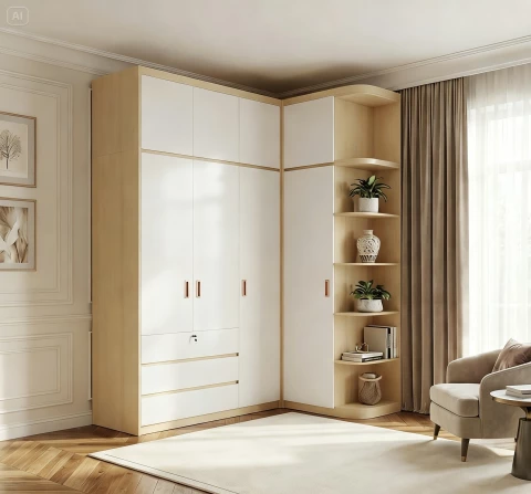 Tủ gỗ cao cấp 4 cánh tg468