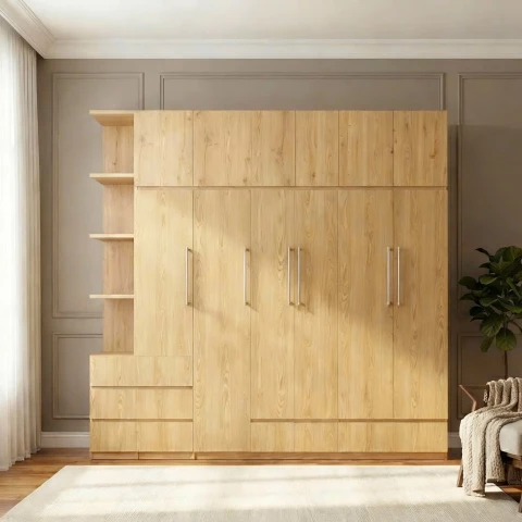 Tủ gỗ cao cấp 6 cánh tg601