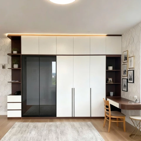 Tủ gỗ cao cấp 5 cánh tg566