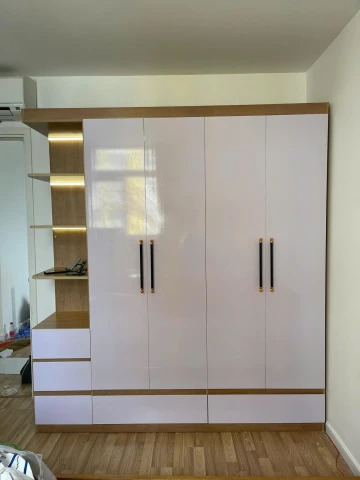 Tủ quần áo 4 cánh 1 kệ Nhựa Vinco cao cấp ( VC01 )