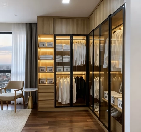 Tủ gỗ cánh kính (CK21)