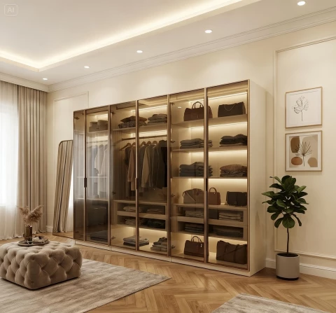 Tủ gỗ cánh kính (CK24)