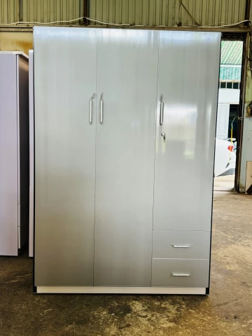 Tủ nhựa quần áo 3 cánh màu Ghi TCLghi