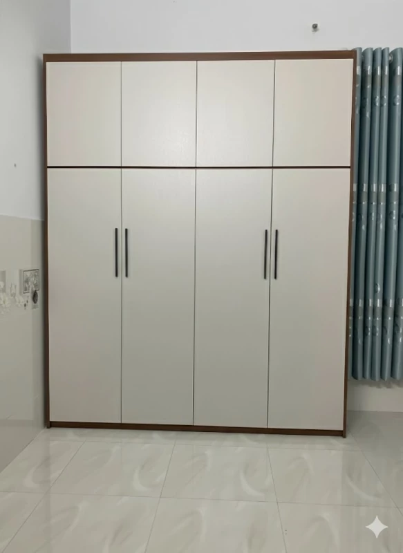 Tủ quần áo gỗ MDF phủ melamine (TQA4C2M)