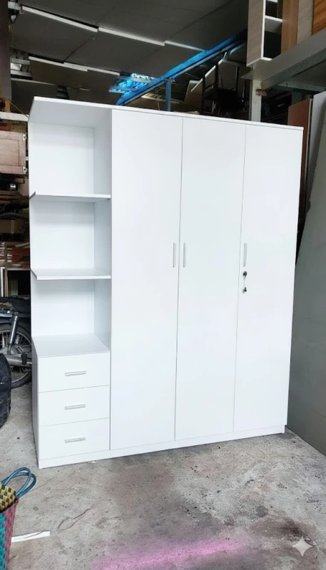 Tủ quần áo 3 cánh 1 kệ gỗ MDF phủ melamin ( CBV11 )