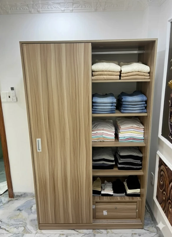 Tủ quần áo gỗ MDF 2 cánh lùa ( TAG932 )