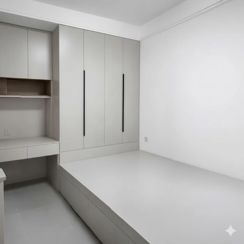 Tủ quần áo liền giường gỗ MDF TLG05