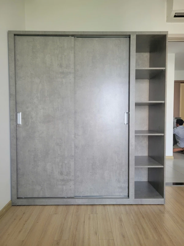 Tủ quần áo cánh lùa + kệ ( k-tqa1)